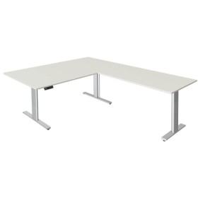 Sitz-Steh Eck-Schreibtisch Move 3, elektrisch höhenverstellbar, 72-120cm (H), 200x100cm