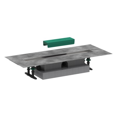 hansgrohe uBox universal Komplettset 60 cm, flache Installation für Duschrinnen Fertigsets