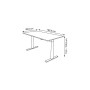 Sitz-Steh-Schreibtisch Move 1 base, elektrisch höhenverstellbar, 73-123cm (H), 180x80cm