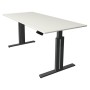 Sitz-Steh-Schreibtisch Move 3 elegant, elektrisch höhenverstellbar, 72-120cm (H), 180x80cm