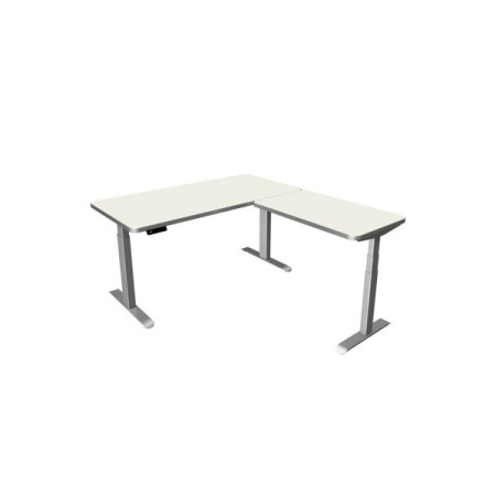 Sitz-Steh Eck-Schreibtisch Move 3 Premium, elektrisch höhenverstellbar, 72-121cm (H), 160x180cm