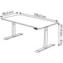 Sitz-Steh-Schreibtisch Move 1, elektrisch höhenverstellbar, 74-123cm (H), 160x80cm