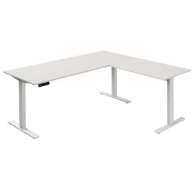 Sitz-Steh Eck-Schreibtisch Move 3, elektrisch höhenverstellbar, 72-120cm (H), 180x80cm