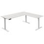 Sitz-Steh Eck-Schreibtisch Move 3, elektrisch höhenverstellbar, 72-120cm (H), 180x80cm