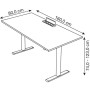 Schreibtisch Move Base plus, elektrisch höhenverstellbar, 73-123cm (H), 160x80cm