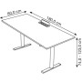 Schreibtisch Move Base plus, elektrisch höhenverstellbar, 73-123cm (H), 180x80cm