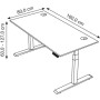 Schreibtisch Move 2 Plus, elektrisch höhenverstellbar, 63-127cm (H), 160x80cm
