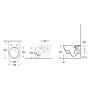 Villeroy & Boch Taro WC und WC-Sitz Wrap-Over mit Absenkautomatik