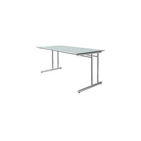 Schreibtisch, manuell höhenverstellbar, 68-82cm (H), 160x80cm