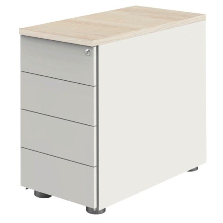 Move Standcontainer weiss, ahorn 4 Auszüge