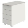 Move Standcontainer weiss, lichtgrau 4 Auszüge
