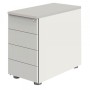 Move Standcontainer weiss, lichtgrau 4 Auszüge