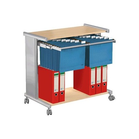 Hängemappenwagen 3529.2 alu/buche