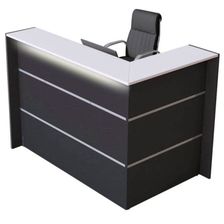 Empfangstheke BARI grau/weiss