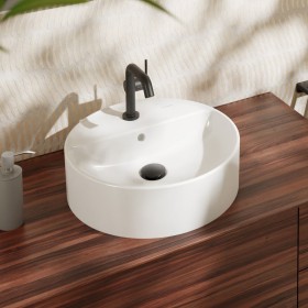 hansgrohe Xuniva S Aufsatzwaschtisch rund Ø 45 cm, mit 1 Hahnloch und Überlauf