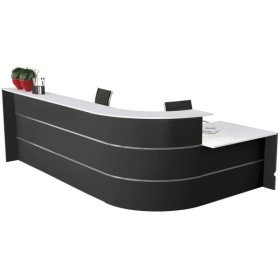 Empfangstheke BARI grau/weiss