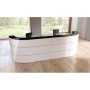 Empfangstheke Cento 7 für 2 Personen, weiss, anthrazit 360,0 x 80,0 x 110,0 cm
