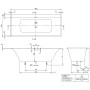 Villeroy & Boch Subway 3.0 Duo Badewanne 180 x 80 cm, mit SilentFlow