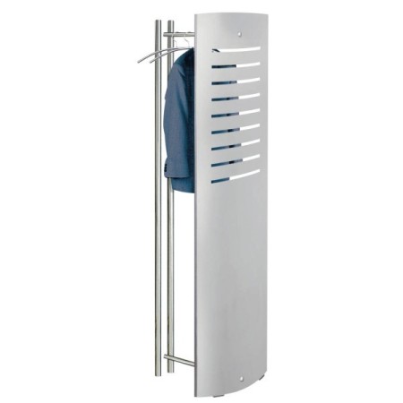 Garderobenständer tec-art 6070, mit 5 Haken, Metall, silber