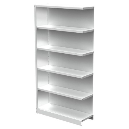 Regalfeld Office mit Rückwand 96 x 30 x 190 cm lichtgrau