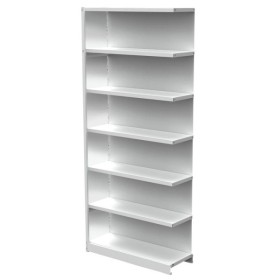 Regalfeld Office mit Rückwand 96 x 30 x 225 cm lichtgrau