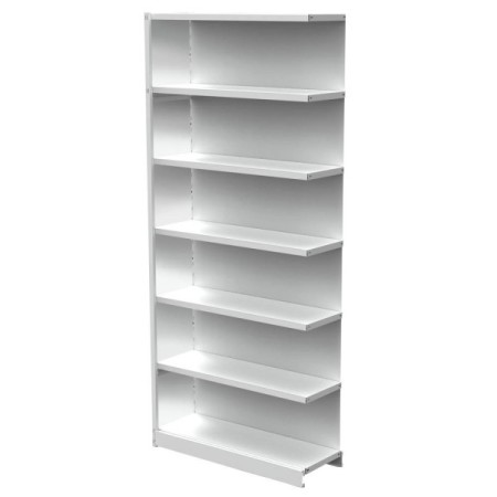 Regalfeld Office mit Rückwand 96 x 30 x 225 cm lichtgrau