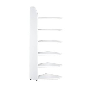 Dante Eckregal weiss 6 Fachböden