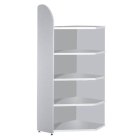 Dante Eckregal grau 5 Fachböden