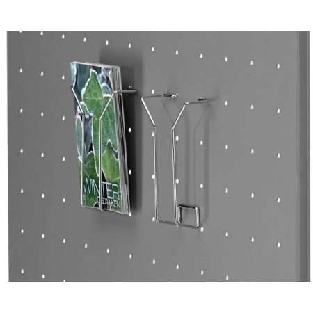 Drahtprospektfach tec-art DIN lang silber