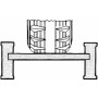 Verladerampe paar Allround-Schiene B mit Rand Länge 4260 mm - Tragkraft (Paar) 5400 kg - Auffahrhöhe 1020/ 1210 mm