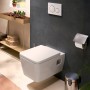 hansgrohe EluPura Original Q Wand WC Set 540 AquaChannel Flush, HygieneEffect mit WC-Sitz mit SoftClose und QuickRelease