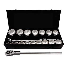 PROJAHN Industrie-Steckschlüsselkoffer metrisch 12-kant 25 / 1" 22-tlg. PROJAHN Industrie-Steckschlüsselkoffer metrisch 12-kant 25 / 1" 22-tlg.