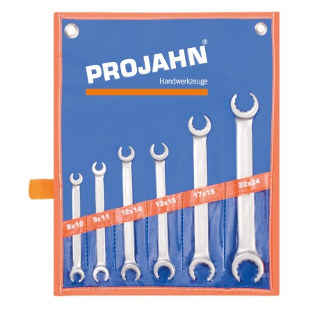 PROJAHN Doppelringschlüssel-Satz offene Ausführung 6-tlg. metrisch