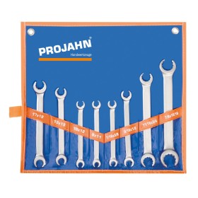 PROJAHN Doppelringschlüssel-Satz offene Ausführung 8-tlg. metrisch/zoll PROJAHN Doppelringschlüssel-Satz offene Ausführung 8-tlg. metrisch/zoll