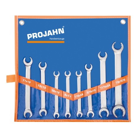 PROJAHN Doppelringschlüssel-Satz offene Ausführung 8-tlg. metrisch/zoll