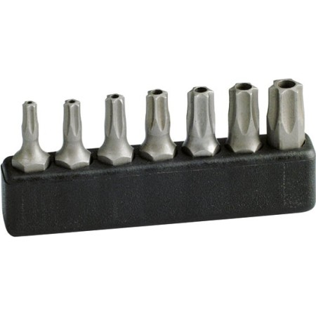 PROJAHN Schraubendreher-Einsätze / Bits für Innen-TX-Schrauben mit stirnseitiger Bohrung 6,3 / 1/4"