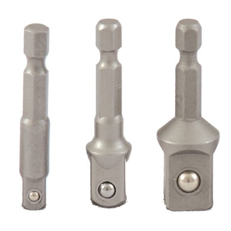 PROJAHN Steckschlüssel-Bit-Adapter für Steckschlüssel-Einsätze 6,3 / 1/4" Satz 3-tlg.