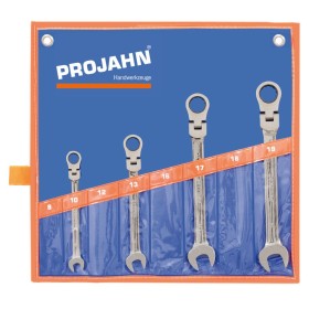 PROJAHN GearTech Ratschenschlüssel-Satz flexibel ohne Umschaltknopf 4-tlg. metrisch