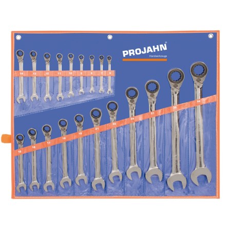 PROJAHN GearTech Ratschenschlüssel-Satz umschaltbar 20-tlg. metrisch