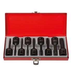 PROJAHN Schlag-Steckschlüssel-Set für Innen-TX Schrauben 12,5 / 1/2" 9-tlg.