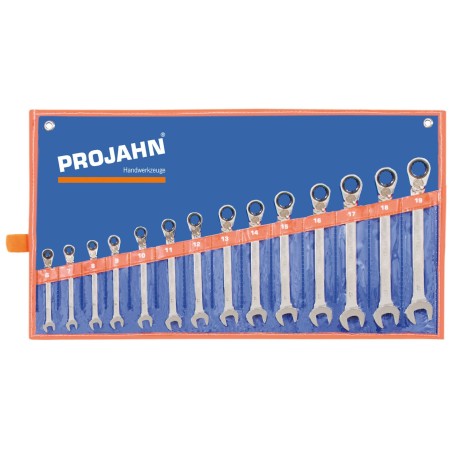 PROJAHN GearTech Ratschenschlüssel-Satz umschaltbar 14-tlg. metrisch