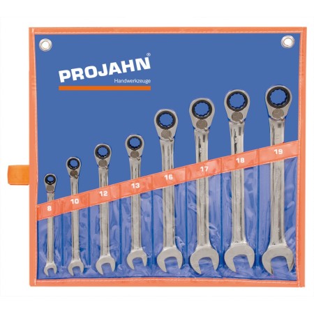 PROJAHN GearTech Ratschenschlüssel-Satz umschaltbar 8-tlg. metrisch