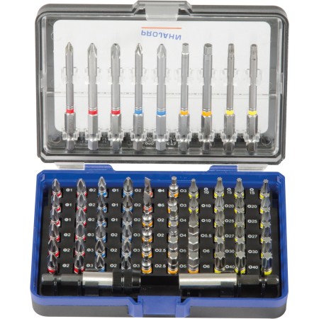 PROJAHN COLOR Bit-Box XL 6,3 / 1/4" 25 mm + 75 mm 71-tlg.