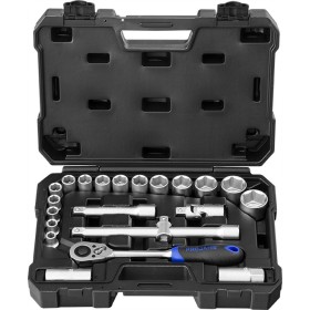 PROJAHN proficraft Steckschlüsselkoffer metrisch 6-kant 12,5 / 1/2" 21-tlg.