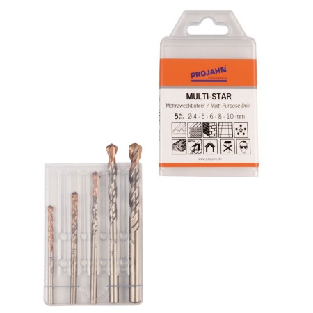 PROJAHN MULTI-STAR Mehrzweckbohrer Set 5-tlg.