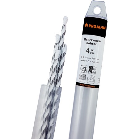 PROJAHN Mehrzweckbohrer Satz 4-tlg. 6x200 - 6x300 - 6,5x200 - 6,5x300