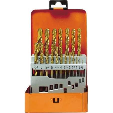 PROJAHN Spiralbohrer-Kassette HSS-TIN DIN 338 Typ N ECO 19-tlg.