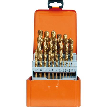 PROJAHN Spiralbohrer-Kassette HSS-TIN DIN 338 Typ N ECO 25-tlg.