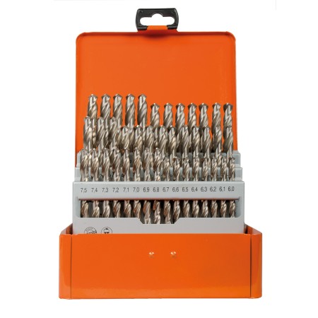 PROJAHN Spiralbohrer-Kassette HSS-G DIN 338 Typ N TURBO 41-tlg.