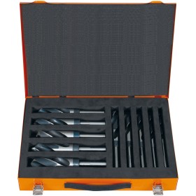 PROJAHN Spiralbohrer-Magazin mit abgesetztem Zylinderschaft HSS-G Werksnorm Typ N 10-tlg.